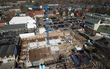 Neubau eines Geschäftshauses mit Lebensmittelmarkt